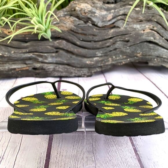 Pineapple Print Flip Flops  - Picture 5 of 7
